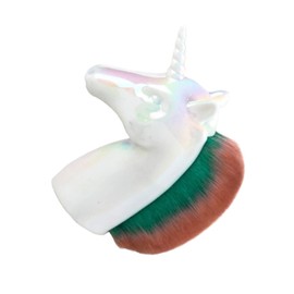 TOVINANNA 1pc Shape Makeup Brush for Women Blush and Foundation Brush Handle for Daily and Girls White