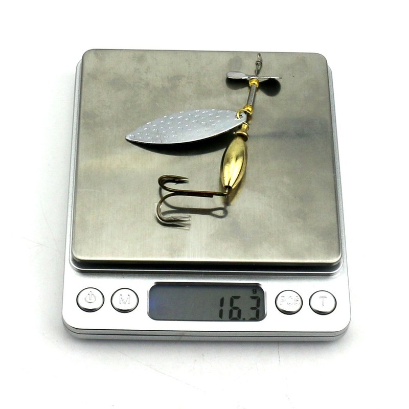 HENGJIA Lot 5 Metal Spinner Spoon Trout Bass Pike Metal