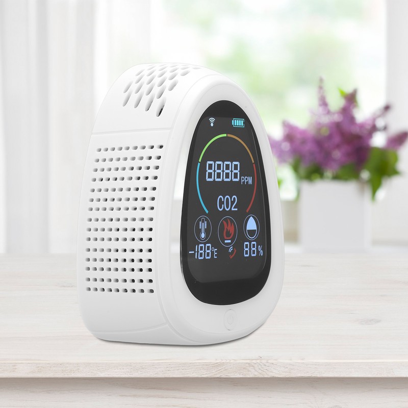 Carbon Dioxide Detector Intelligent WIFI Connect Carbon Dioxide Smoke Alarm