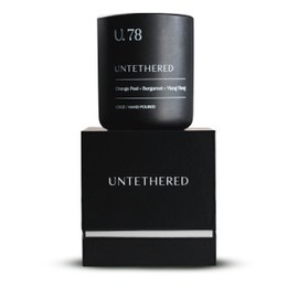 U.78 Luxury Scented Candle – Orange Peel, Bergamot & Sandalwood | Hand-Poured in USA w/ 100% Natural Coconut & Apricot Wax | Double Wick, Long-Lasting Aromatherapy Candle for Home & Gifts (12.5 oz)