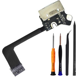 ZHUROUPU DC-in Power Jack Board Replacement for Macbook Pro Retina 13" A1502 2013-2015, Dock Connector Charging Port Connector Flex Cable Replacement 820-3584-A 923-0560 923-00517 with Repair Tools