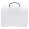 MERRYHAPY Sturdy Photo Storage Box Easy to Organize Portable Plastic