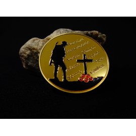WWI World War 100th Anniversary WW1 Challenge Gold Plated Coins