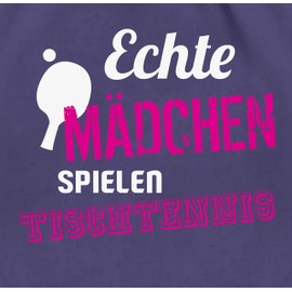 Shirtracer - Gym Bag Backpack - Real Girls Playing Table Tennis, 6 purple