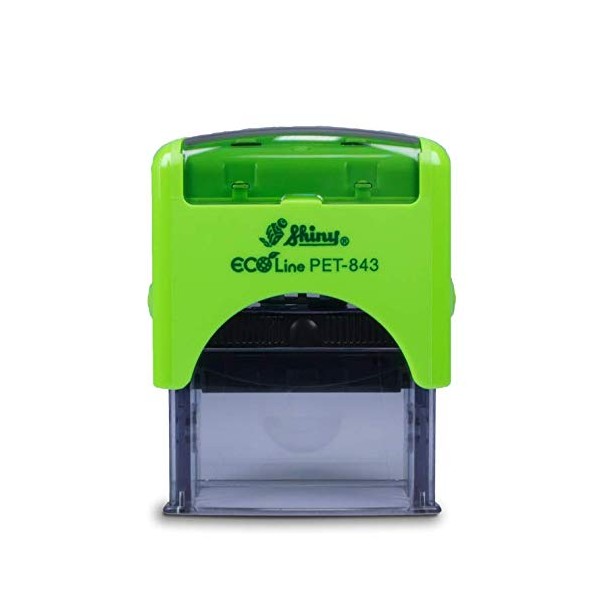 Shiny ECOline PET-843 Stamp with Your Own Text and Logo