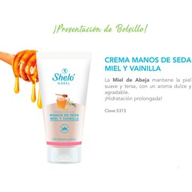 Sheló NABEL Crema De Manos De Seda, Miel Y Vainilla
