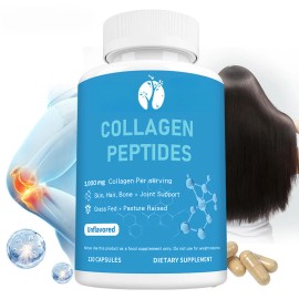 Suplemento de péptidos de colágeno - Piel, cabello, hueso + soporte articular - antioxidante