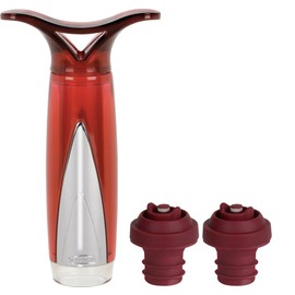 Trudeau 0978015 Bomba Conservadora de Vino con Dos Tapones (los colores pueden variar)