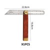 1 woodworking bevel tool ruler, adjustable angle sliding T-ruler, carpenter
