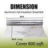 AYUHOME Reflective Insulation Roll - Premium Aluminum Film 16" x50ft,
