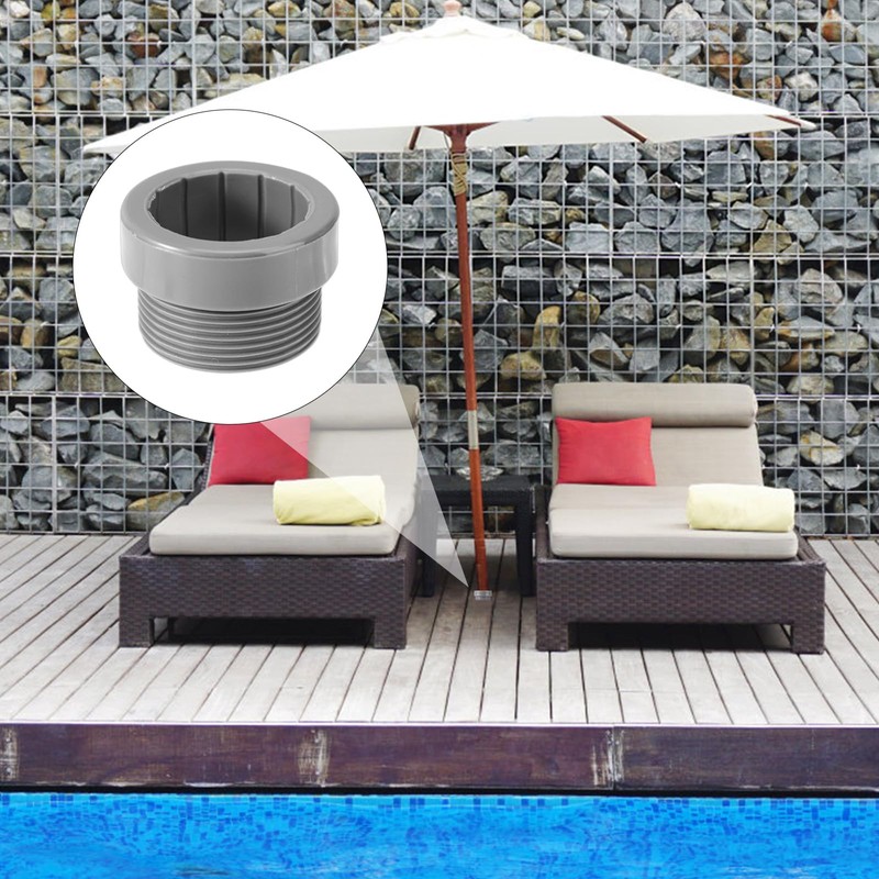 2pcs Pool Umbrella Pole Sleeve Stabilizer, Threaded Cone Wedge Plug