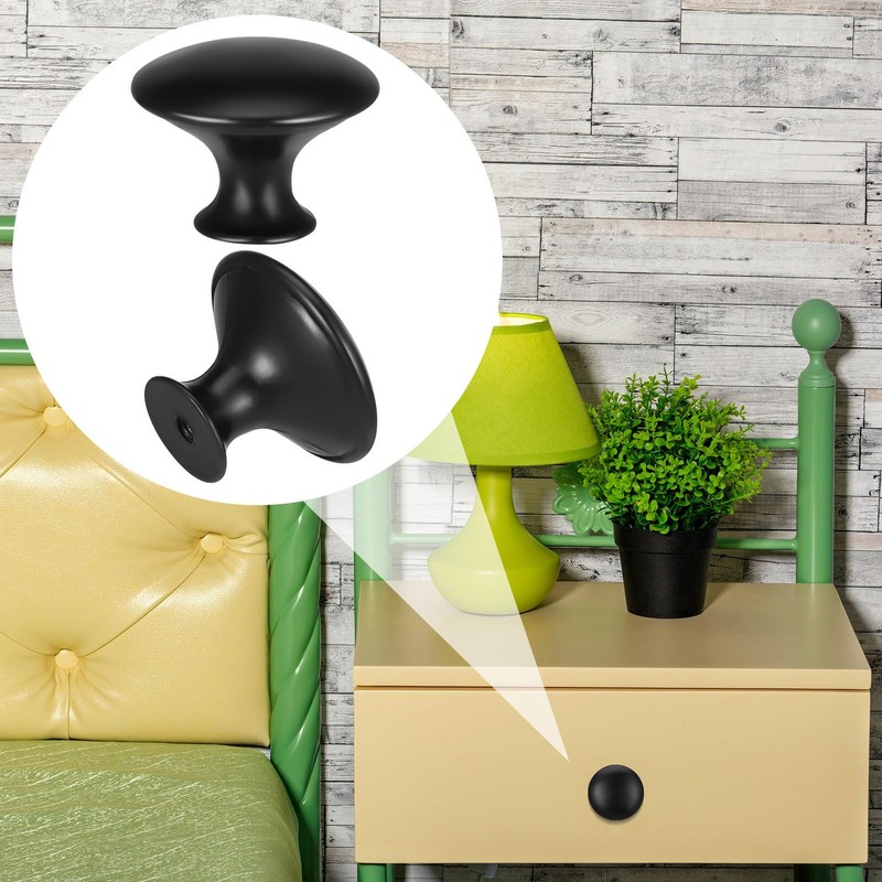 saerryor 20 Pcs Drawer Knobs Cabinet Knobs Black Door Knobs