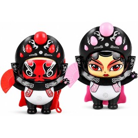 Muñeco Transformable, 2 Piezas Rojo+