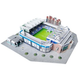Habarri Mini Stamford Bridge Stadium Puzzle 3D - 3D Puzzle Stadium - Small 3D Football Stadium for Children and Adults - Mini Football Stadium Model - Model Building - 45 Elements