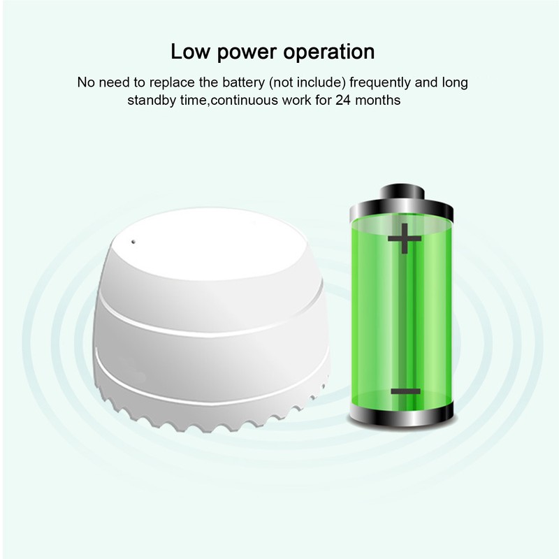 Water Leak Sensor Wifi Intelligent Overflow Warning Buzz 3V for