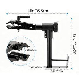 Urban Deco Bike Repair Stand Max 44lbs,Bench Mount Bike Stand,Black