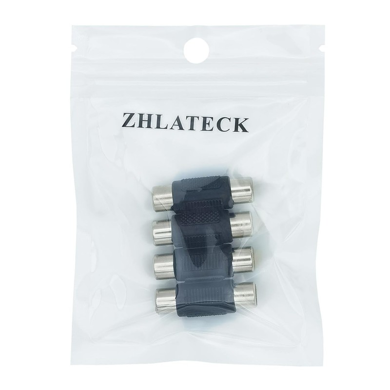 ZHLATECK RCA Female to RCA Female Audio Connector Adapter, RCA