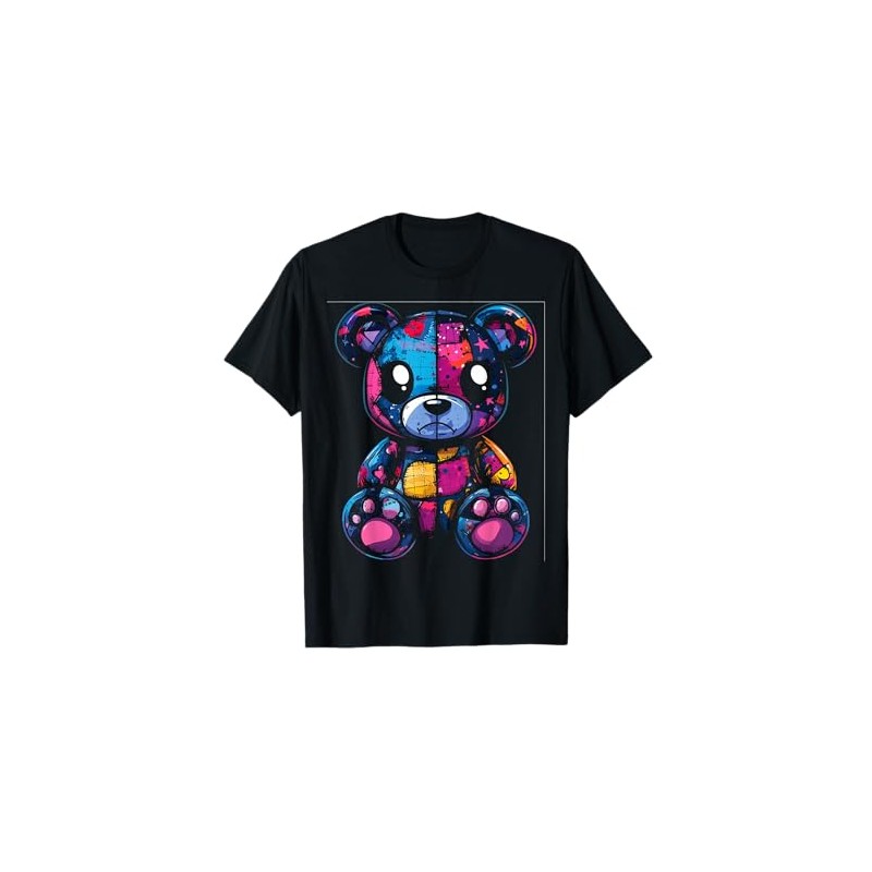Cute Voodoo Patchwork Teddy Doll T-Shirt