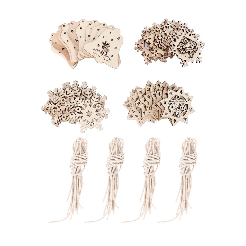 Wooden Pendants Unique Hand Made DIY Artworks Handicrafts Wood Chips