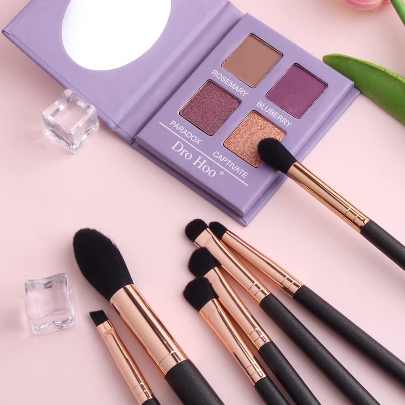 YIHUALE Makeup Brush Set 10 PCS, Eye Makeup Brushes, Lip