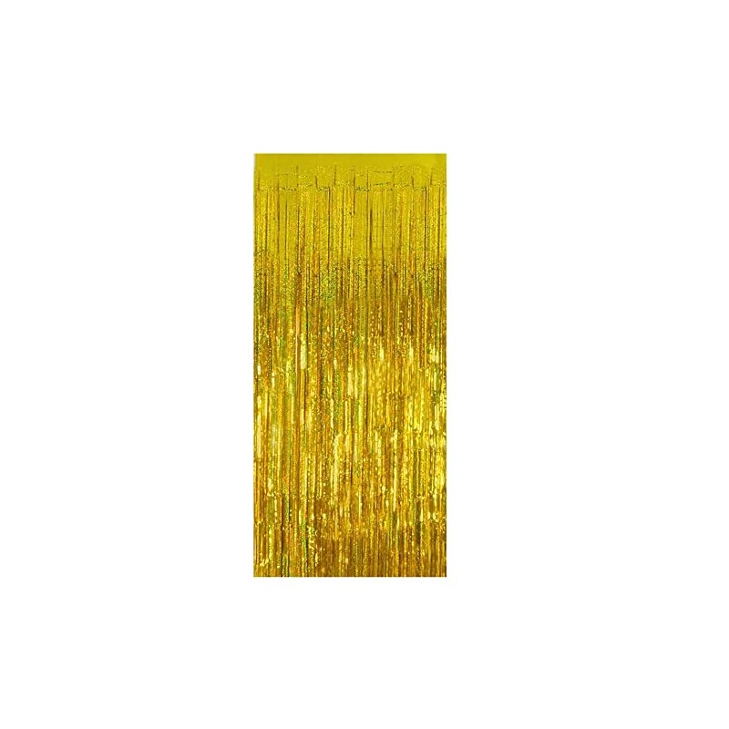 Gold Foil Curtain Fringe Tinsel - 2 Meter Door Backdrop