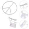 Uonlytech Decor Signs LED Peace Sign Led Peace Symbol Neon