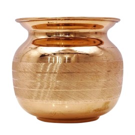 Indian Reines Kupfer Lota Gebet Tempel Pooja Kalash Artikel Hindu-Wasser-Speicher-Topf