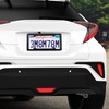 Silicone American Flag License Plate Frames- Rustproof Patriotic Gloss USA