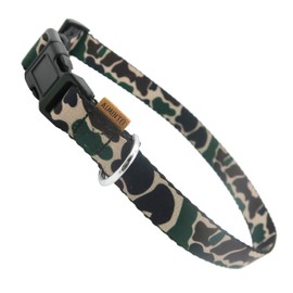 Aiminto Dog Collar, Cute Camouflage Pattern, Soft and Adjustable Collar with Quick Release Buckle (XS (Neck 9-13", Width 3/8"), Camouflage Green)