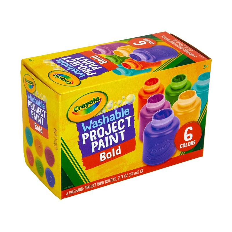 Crayola Washable Kids Paint (6ct), Essential Preschool Supplies, Paint Set