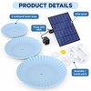 Solar Bird Bath Fountain for Outdoor Décor – 3-Tier Plastic