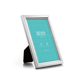 LaVie Home 4x6 Picture Frames (12 Pack, Silver) Simple Designed Photo Frame with High Definition Glass for Wall Mount & Table Top Display, Set of 12 Classic Collection