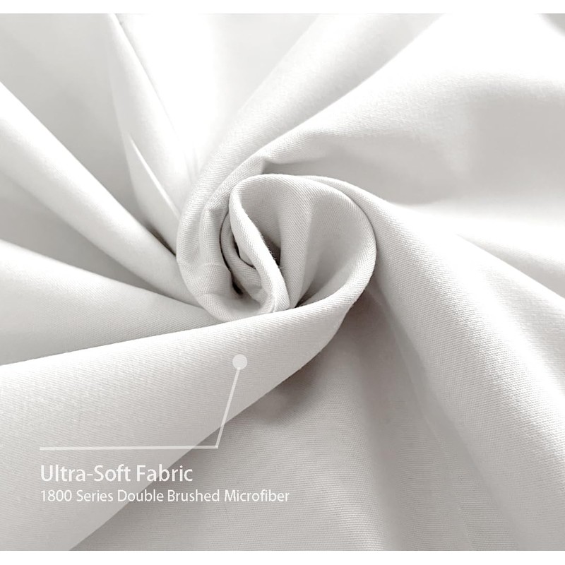 iMaylex 1800 Series Super Soft Brushed Microfiber Fabric Zipper Body