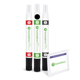 TouchUpDirect D4S Crystal Black Pearl Compatible with Subaru Exact Match Touch Up Paint Combo - Preferred Kit