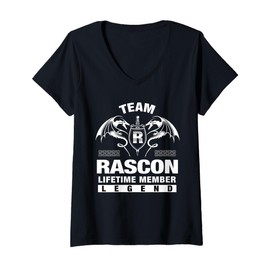 Womens Team RASCON - Lifetime Member Gifts V-Neck T-Shirt