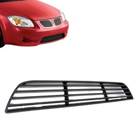 Titanium Plus Autoparts New Front Dark Gray Grille Grill Assembly For 2005-2010 Chevy Cobalt LT 2007-2009 Pontiac G5 Base Basico GT LS SE Fits GM1200548 15276074