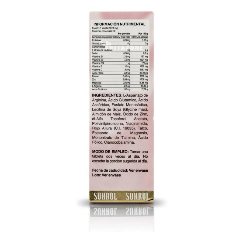 Sukrol Mujer Caja Tabletas Vitaminas Minerales Sabor