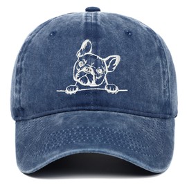Embroidered Dog Baseball Hats for Men Women (AU, Alpha, One Size, Black)