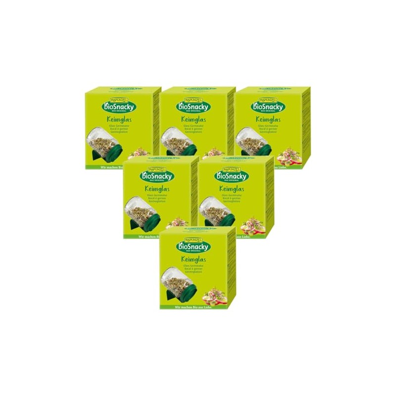 Rapunzel bioSnacky Germination Glass (6 x 1 Item)