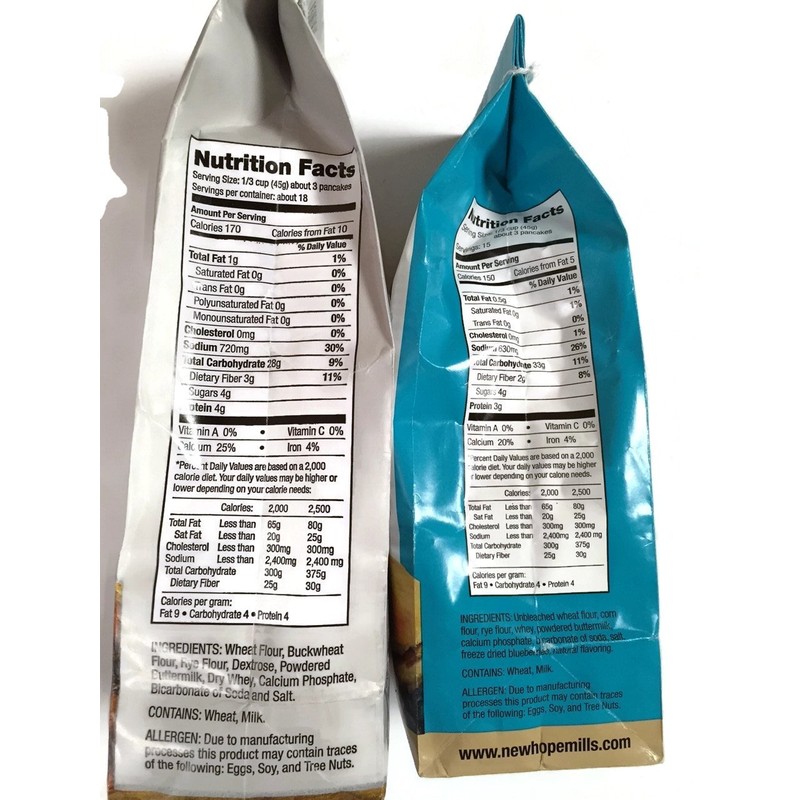 Variety 2-pack New Hope Mills Pancake Mixes: Buckwheat & Blueberry