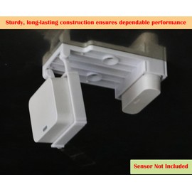 Garage Door Bracket Compatible with SimpliSafe Entry Sensor, Easy Setup, Durable Build, Pre-Installed Double-Sided mounting Tape & Pre-Cut Holes (Screws Included) (2 Pack)