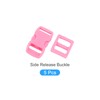 METALLIXITY Side Quick Release Buckle (10-11mm/0.4"-0.43") 5Pcs, Plastic Adjustable Buckles