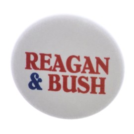 A&T Designs Reagan & Bush 2.25" Keychain President Vice Campaign '84 Election