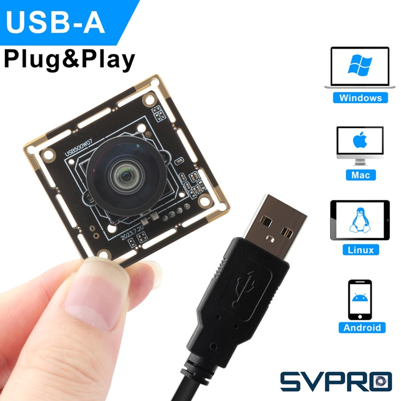 Svpro Jeston Nano 5MP 30FPS USB Camera Module with M12