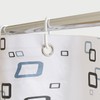 SANYROI Shower Curtain 180 x 200 cm Anti-Mould Water Resistant