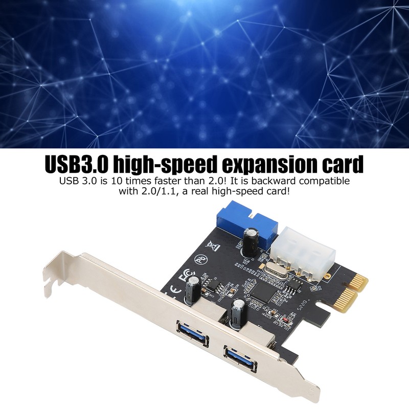 PCIE to USB3.0 Expansion Card 2 Ports High Speed Stable
