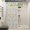 Twofish Home Flower Shower Curtain Hooks Pack of 12 Anti