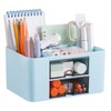 Moikiwi Desk Organizer with 2 Drawers, Office Supplies Organizer for