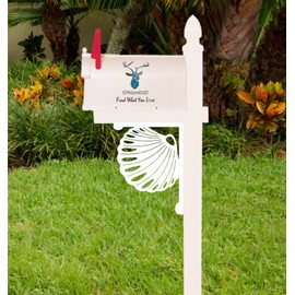 Seashell Mailbox Bracket. Medium. Long Lasting & Fabulous! 16 X 12 inches
