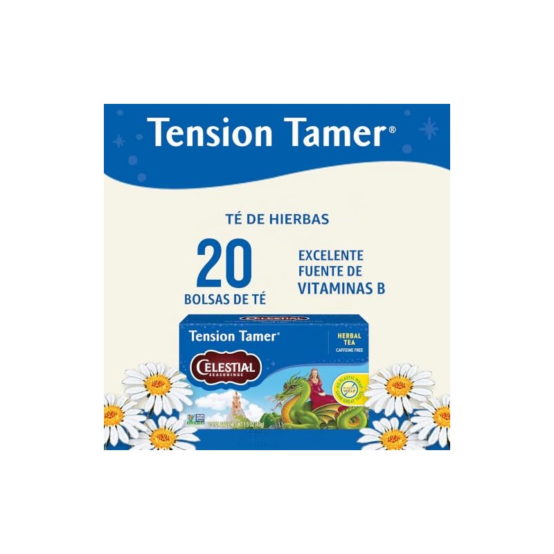 Celestial Seasonings - Té de hierbas para domador de tensión,